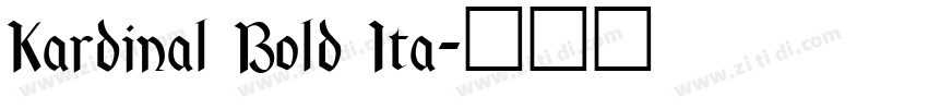 Kardinal Bold Ita字体转换